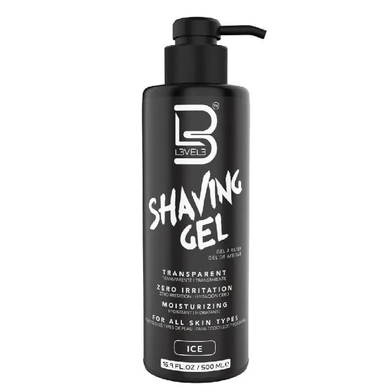 L3VEL3 Transparent Shaving Gel 500ml