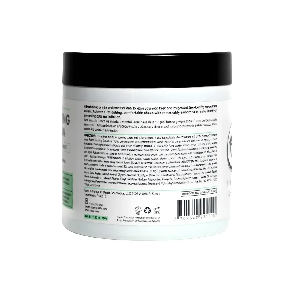Rolda Menthol & Mint Shaving Cream 500g #221010